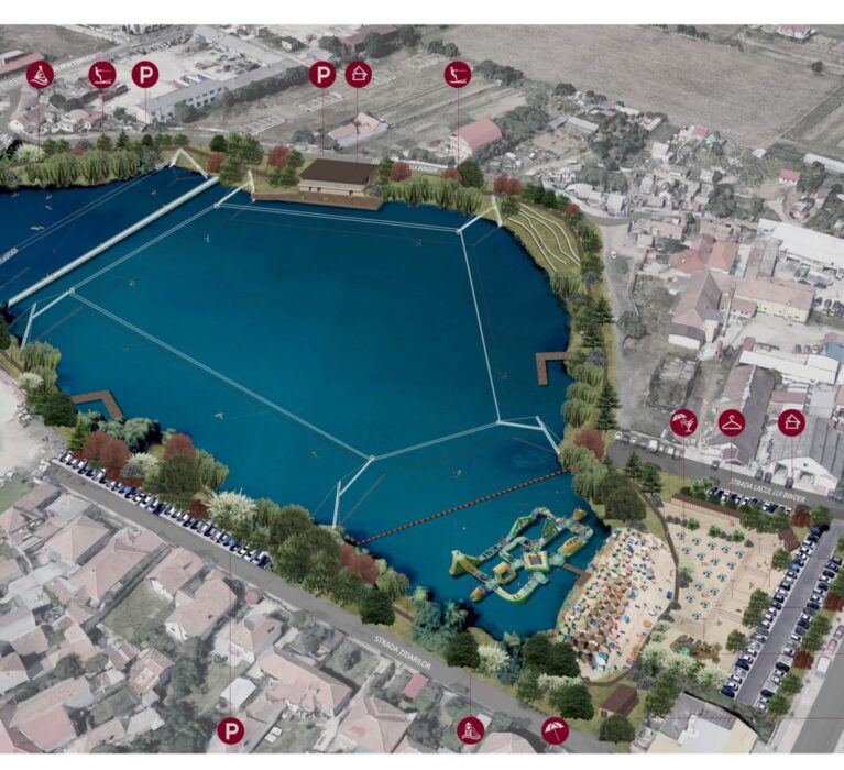 Primăria Sibiu lucrări de amenajare a Lacului Binder