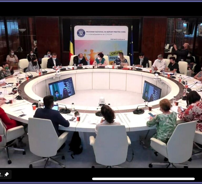 Ședință a Comitetului interinstituțional de lucru pentru Programul Național de Suport pentru Copii în contextul pandemiei de COVID-19 – „Din grijă pentru copii”
