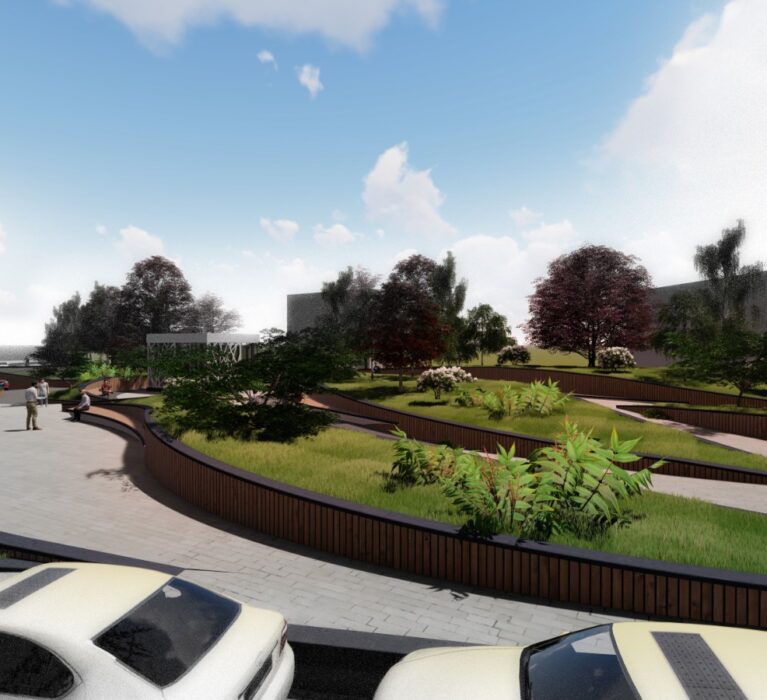 Parcarea subterană din Piața Gării și coridorul pietonal dintre Piața Gării și Piața Mare,  mai aproape de realizare