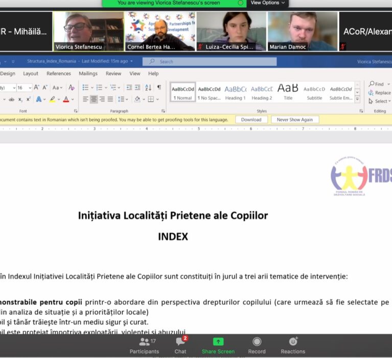 Comitetul Național de Coordonare al Inițiativei Localități Prietene ale Copiilor (CNC-ILPC)